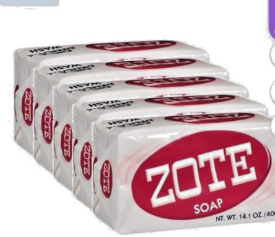 Zote pink bar soap laundry detergent lot of 5 
