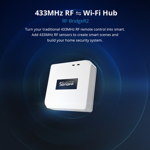 SONOFF RF 433MHz Bridge Gateway Wireless Door Window Motion Sensor Smart Home - Picture 2 of 14