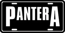 Pantera license plate metal wall sign front tag vanity plate - Music Band