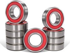 10Pcs 6201-2RS Double Rubber Seal Bearing 12x32x10mm Pre Lubricated C3 Premium