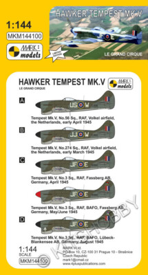 Mark I Models 1/144 Hawker Tempest Mk.V 'Le grand cirque'