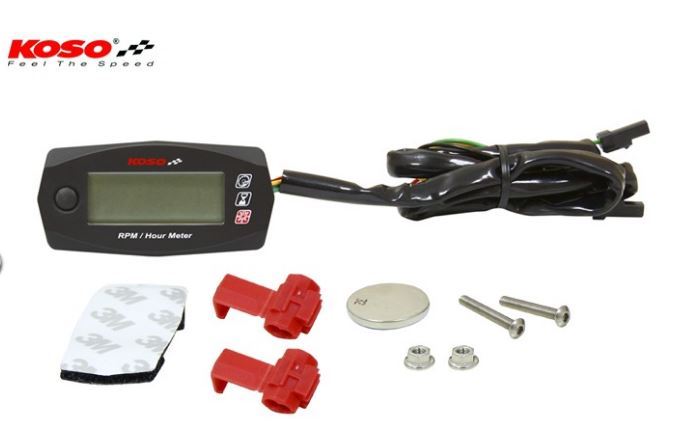 Compte-tours 15000tr/min KOSO mini : évitez la casse moteur grâce au compteur d'heures digital