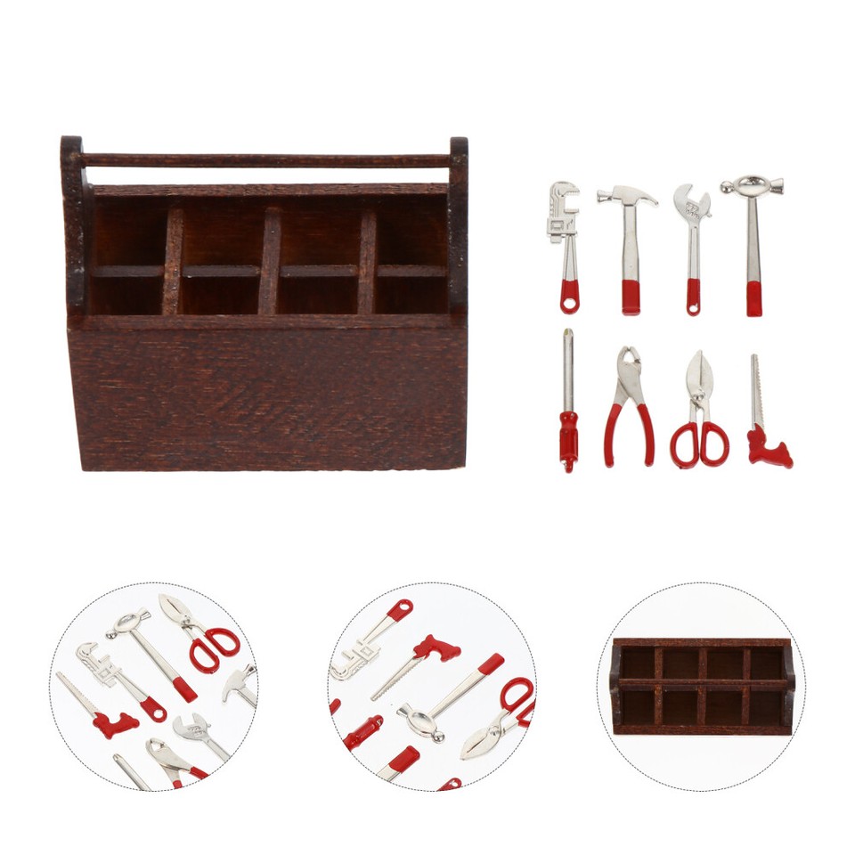 5 Sets Wooden Play House Toy Child Toys for Outdoor Dollhouse Repair