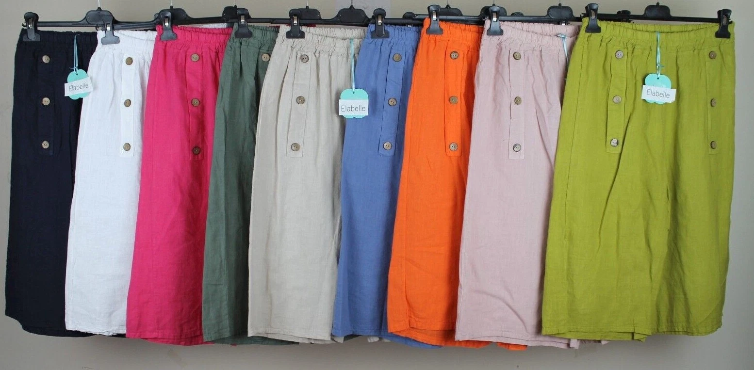 NEW LADIES SUMMER LIGHTWEIGHT BUTTON DESIGN LINEN COMFY WIDE LEG SHORTS