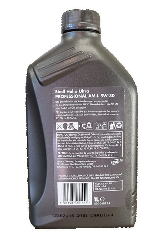Shell Helix Ultra Professional  AM-L ( AB-L)  5W 30,6x1Liter MB 229.51 Motoröll - Bild 2 von 3