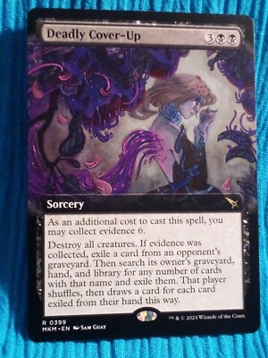 EXTENDED Deadly Cover-up  Murders At KArlov Manor Magic The Gathering MTG Card