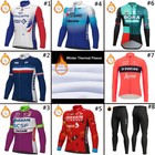 Radtrikot Herren Thermal Fleece Rennrad Trikot Langarm MTB Bike Fleece Tights