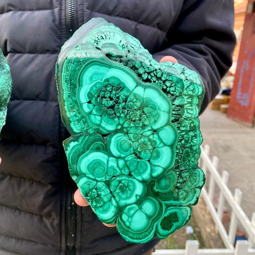 3,7 Pfund natürlicher Malachit Handwerk Schmetterlingsflügel/freies Muster Quarzkristall - Bild 5 von 11