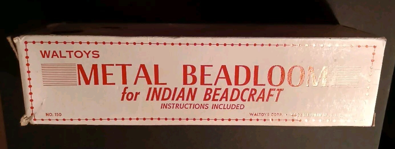 Vintage Metal Beadloom for Indian Beadcraft by Waltoys Original Box