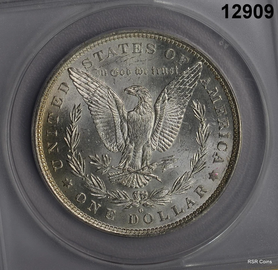 1883 O MORGAN SILVER DOLLAR ANACS CERTIFIED MS63 LOOKS BETTER! #12909 - Image 3 of 3