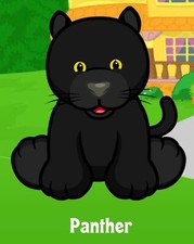Webkinz Classic Panther - hm791 - Virtual Adoption Code Only