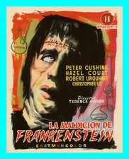 Orig 1957 Peter Cushing Curse Of Frankenstein 8.5x11 Rare Art Spanish Press Book