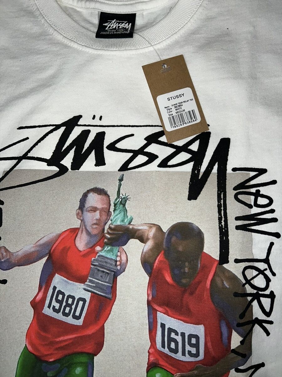 Denim Tears x Stussy Pass the Baton Tee Sz:2XL | eBay Denim Tears x Stussy Pass the Baton Tee Sz:2XL | eBay