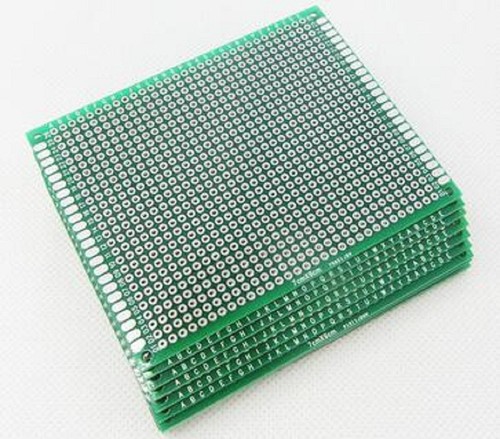 10 piezas 7X9cm Prototipo de Doble Lado PCB Panel Universal 2,54mm Fibra de Vidrio - Imagen 2 de 4
