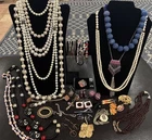 Lot of Vtg Estate Costume Jewelry  Rings Earrings Bracelets Necklaces,”Pearls “