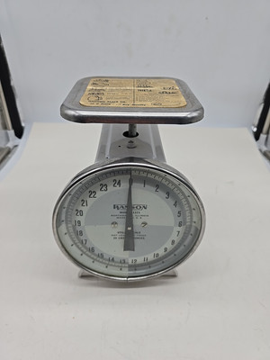 Vintage - Green Hanson Model 1371 Kitchen Scale 25 lb. Farmhouse Scale
