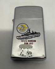 Vintage US Navy Zippo U.S.S. Hanson DDR 832