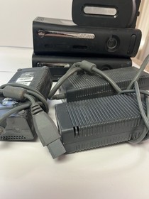 Xbox 360 Lot of 2 Consoles 3 power bricks  120gb HDD FOR PARTS READ DESCRIPTION