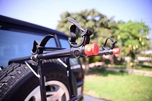Spare Tire Mount Bike Rack for Jeep Wranglers JK Liberty Honda CRV Hold 2 Bikes
