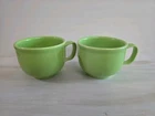 Homer Laughlin Fiesta Set Of 2 Jumbo Tea or Chili Mugs 18 Oz Green LEMONGRASS