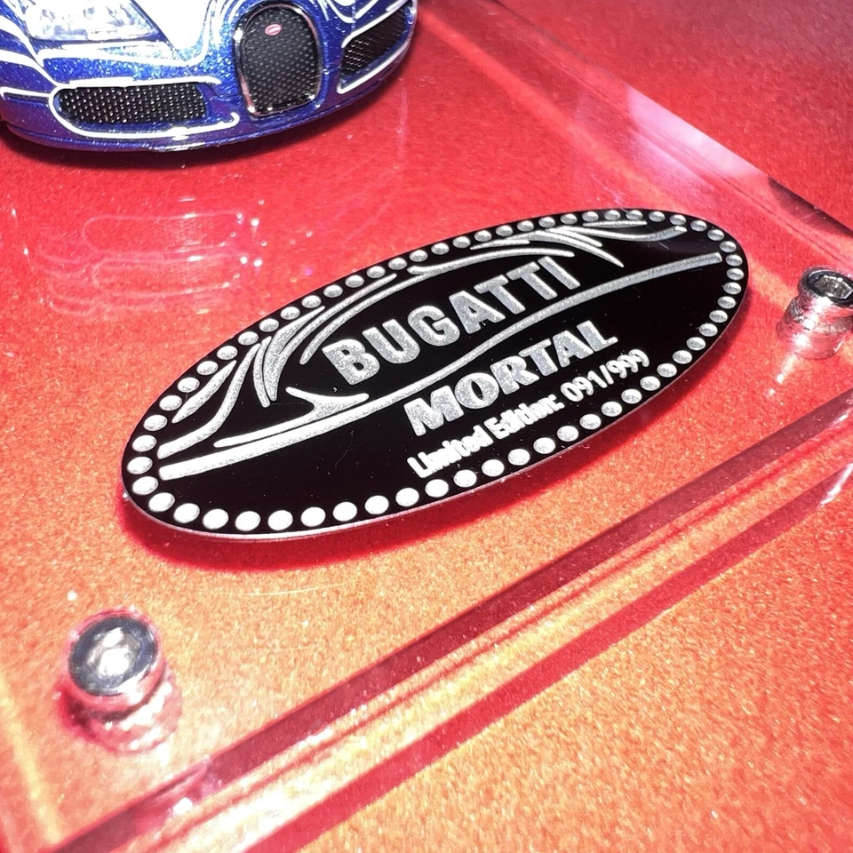 1/64 Mortal Bugatti Veyron Super Sport Diecast Car Modelo Panda Gulf Collection Foto 2 de 4