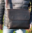 Sac bandoulière business pour homme en cuir de qualité, Sac homme en cuir