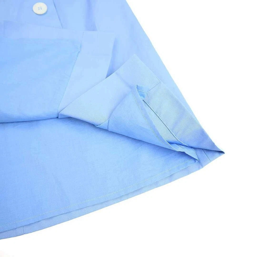 MIU MIU Abito popeline Miu 25SS MF5786 1BMS blu 36 usato0