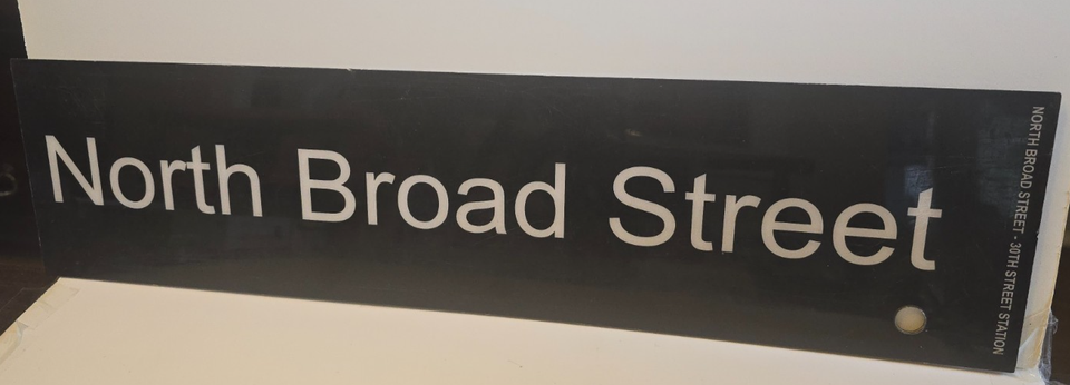 Rare SEPTA Regional Rail Station Signs Lot: North Broad St & Vintage R3 ...