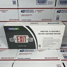 Tanlux LED Exit Light TL-EX327RE-1 W / Emergency Lights - SAME DAY SHIP - NEW