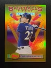 2020 Topps Finest Flashbacks Christian Yelich Gold #85 Milwaukee Brewers