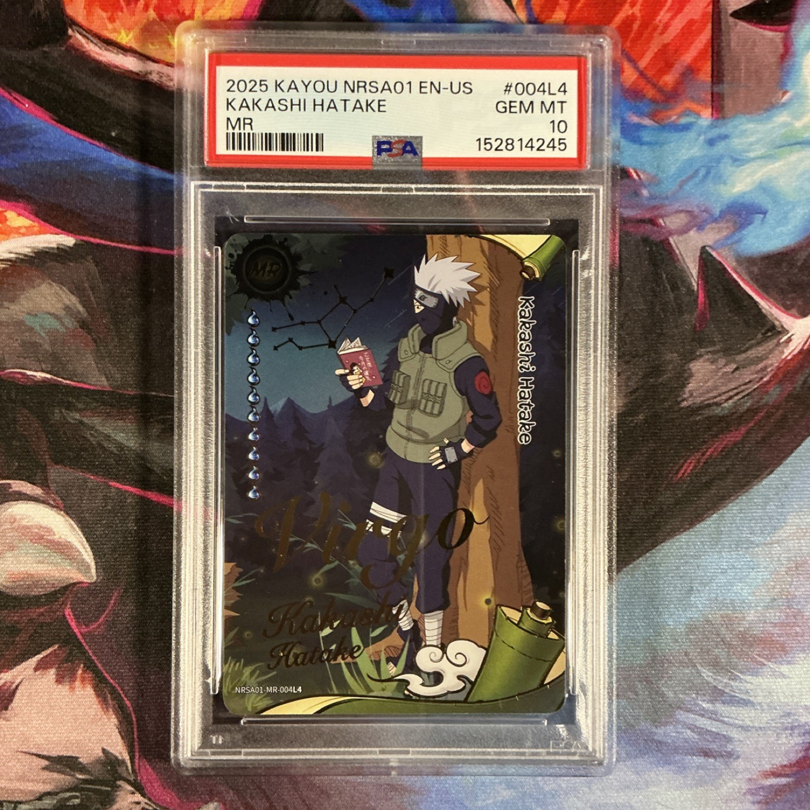 KAYOU 2025 NRSA01 EN-US Kakashi Hatake MR-004L PSA 10 Naruto Card