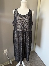 Women  s LANE BRYANT Plus Size Black Lace Lined Dress Size 18 Evening Cocktail