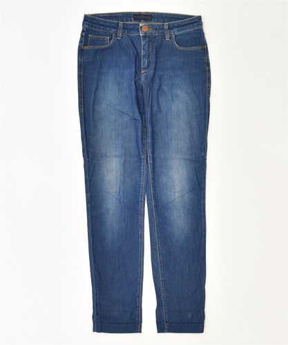TRUSSARDI Damen Slim Jeans W28 L28 dunkelblau Baumwolle klassisch BN04