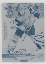 2018-19 Upper Deck Compendium Printing Plate Cyan 1/1 Christian Fischer #23 1rs
