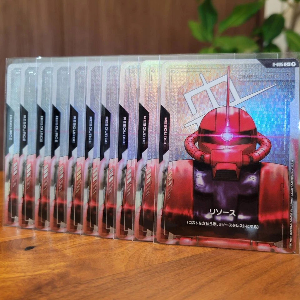 Gundam Card Game R005 C+ Resource set of 10 EXBP-004 EX Base Zaku II Char set - Image 4 of 4