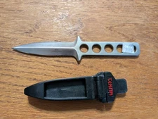 Vintage TEKNA Dive Knife And Original Sheath Stainless Japan