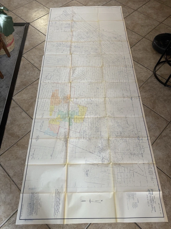 Starr County TEXAS North Half Edgar Tobin Aerial Surveys Map Oil Gas Wells - Image 2 of 4