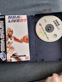NBA LIVE 97 SEGA SATURN GAME. Tested and Working.  Complete with manual