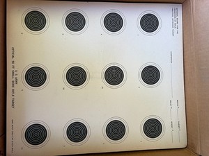 Targets, 500 US Army Official 50FT Small Bore Rifle Targets, Paper, case