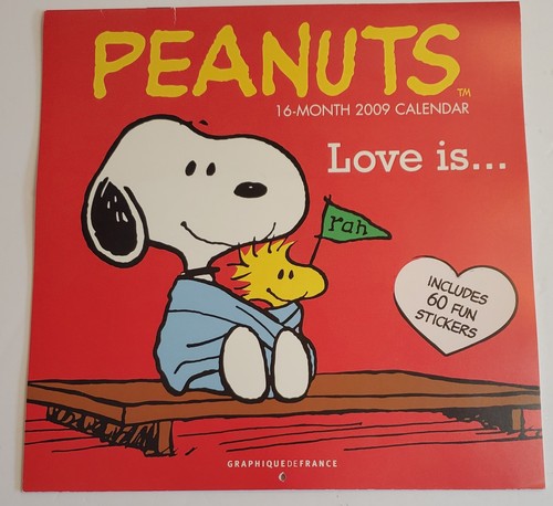 Snoopy Peanuts 2009 Love is.... wall calendar - Graphique de France | eBay