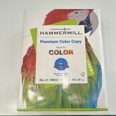 Hammermill Premium Color Copy Paper 8.5x11in 32lb 500 Sheets White Acid Free