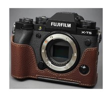 LIM'S Genuine Leather Camera Half Case  Dovetail Plate for Fuji Fujifilm X-T...