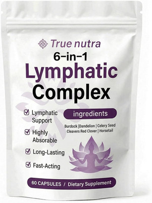 True Nutra Lymphatic Complex,True Nutra Lymphatic Complex 6 in 1,Vegan · Non-GMO