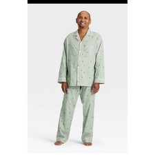Men's Size Medium Wondershop Gingerbread Holiday Pajama Set Christmas Pajamas