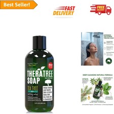 12oz Organic Tea Tree Oil Body Wash with Neem - Ideal for Skin Irritation Odor