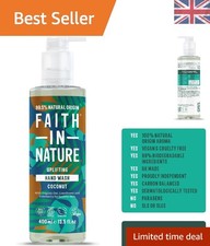Natural Coconut & Vitamin E Hand Wash - Gentle, Paraben Free, 400ml Eco-Friendly 11.20 per litre