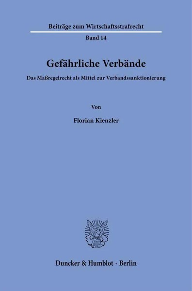 GefäHrliche VerbäNde Das MaßRegelrecht Als Mittel Zur Verbandssanktionierung-image