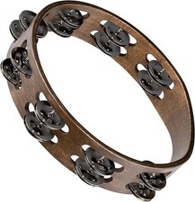Meinl Percussion Traditional Wood Tambourine with Stainless Steel Jingles