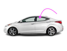 Fits: 2011-2015 Hyund.. Elantra Driver Side Left Rear Door Window Glass