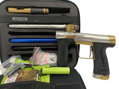 Planet Eclipse CS3 Silver/Gold Paintball Gun